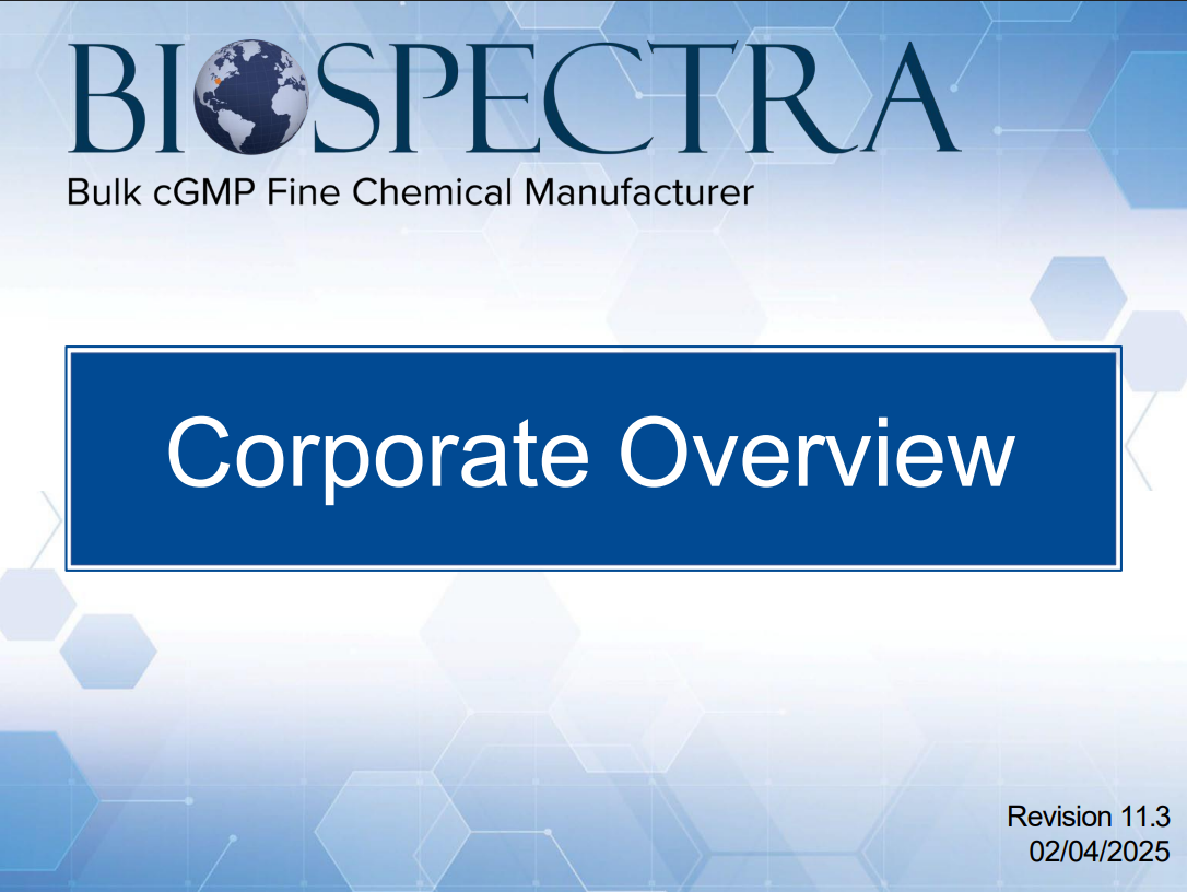 Biospectra Corporate Overview